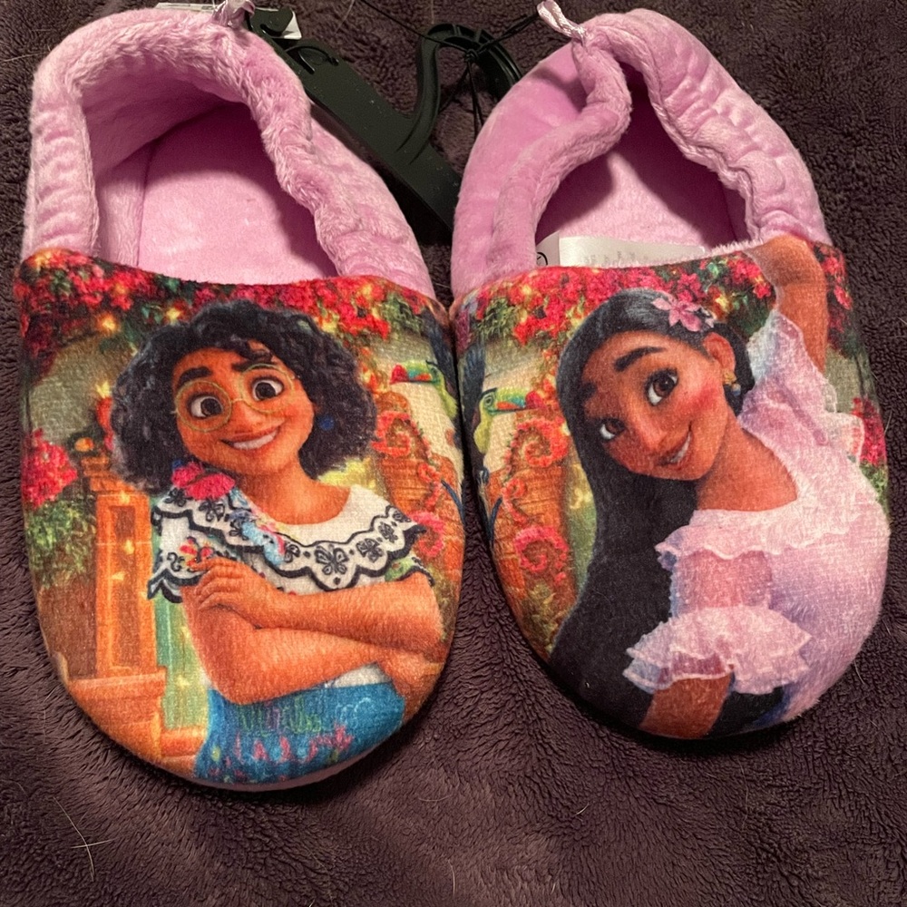 Disney Colorful Character Slippers with Pink Interior